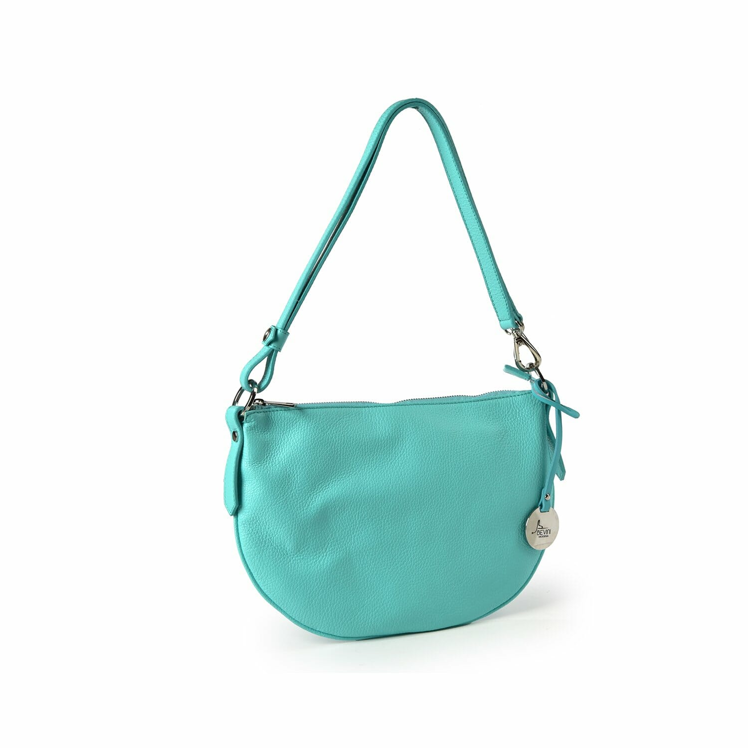 Mezza Luna Dollaro Leather Handbag (B241)