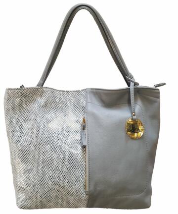 Siena & Python print Leather Handbag (B77XX)