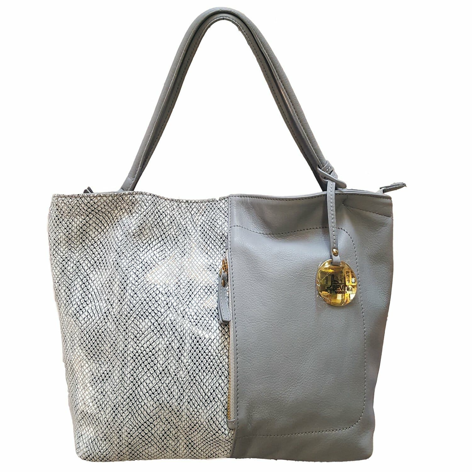 Siena & Python print Leather Handbag (B77XX)