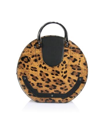 Mirabella - Genuine leather woman shoulder bag in leopard print - Leather