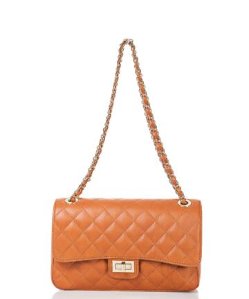 Ornella Quilted Calf Genuine Leather Bag - LEATHER