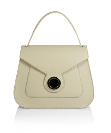 Umberta Genuine Ruga leather handbag - BEIGE