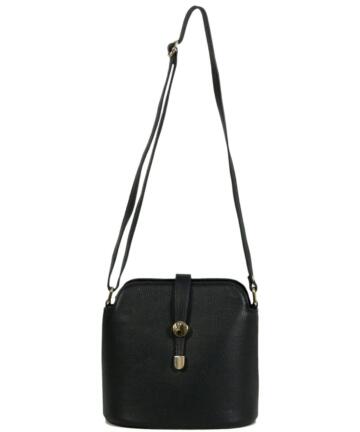 Simonetta  Bucket Model Leather Bag - BLACK