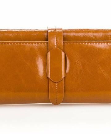 Fleur Wallet in Genine Patent Leather - LEATHER