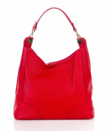 Hanna Genuine dollar  leather bag - RED