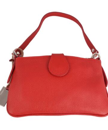 Ninetta Dollar Leather Small Bag - RED