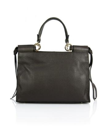 Natala Genuine dollar leather bag - BROWN