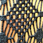 Black Laminated Copper Fabric
