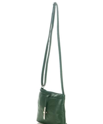 JULIENT Bella Real Leather Shoulder bag with front and back pockets - Green