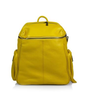 JULIENT Celinka Dollar Leather Backpack - Yellow