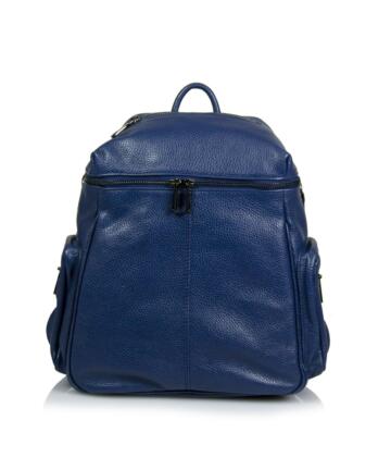 JULIENT Celinka Dollar Leather Backpack - Blue
