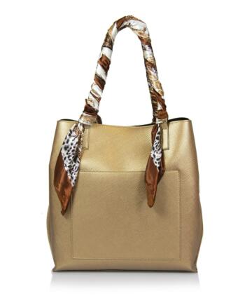JULIENT Bice Vegan Leather Tote - Gold