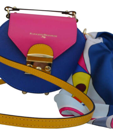 RUGGIERO BIGNARDI - Emmanuelle Est - Bi-color Bag with a Silk Square Scarf - Main