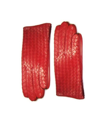 29 19 WOVEN Red Leather Front