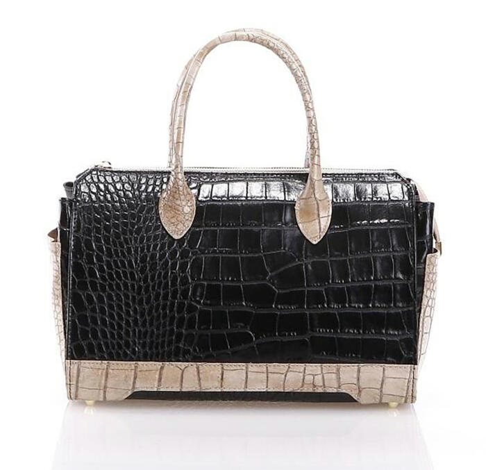 JULIENT - Dolly Genuine Leather Calf Buffered Crocodile Bag - Main