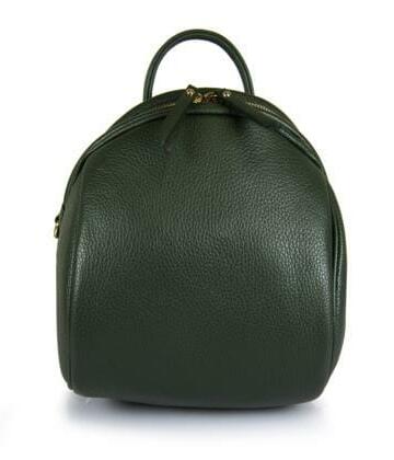 JULIENT Domenica Genuine Dollar Leather Backpack - Green