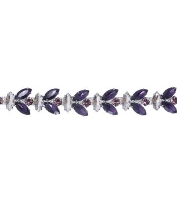 BRAC04 Purple Vintage Chain Bracelet