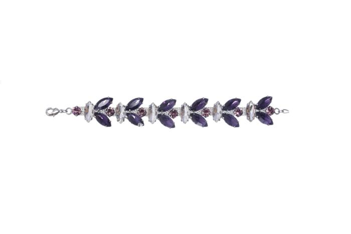 BRAC04 Purple Vintage Chain Bracelet